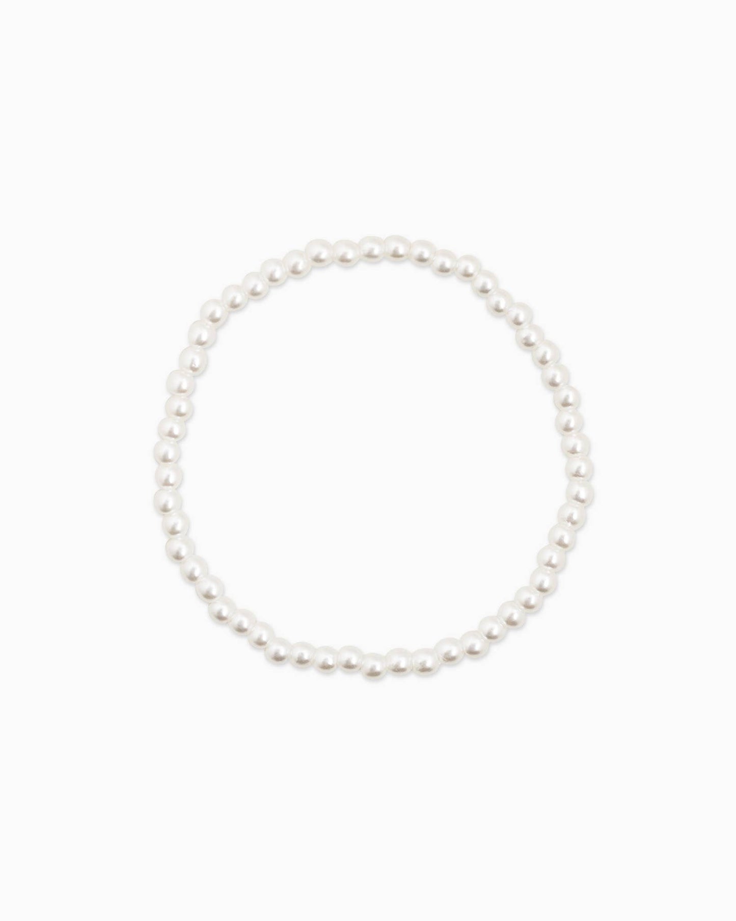 Unique Ball Bead and Pearl Stretch Bracelet Set of 5