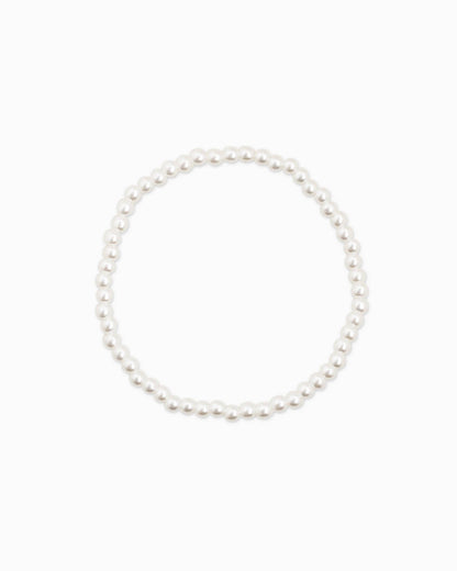 Unique Ball Bead and Pearl Stretch Bracelet Set of 5