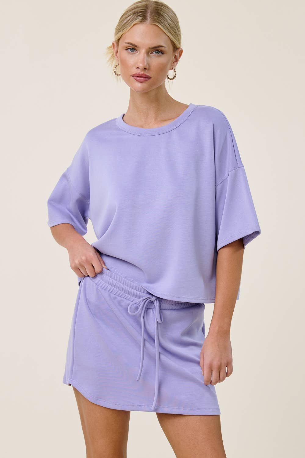 Boxy Short Sleeve Scuba Shirt