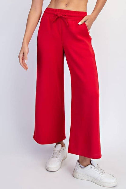 Cropped Wide Modal Scuba Pant