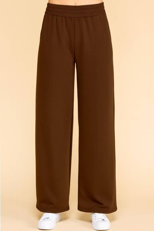 PLUS SIZE TEXTURE  STRAIGHT PANTS