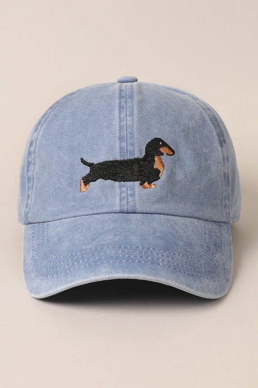 Dachshund Embroidered Baseball Dad Cap