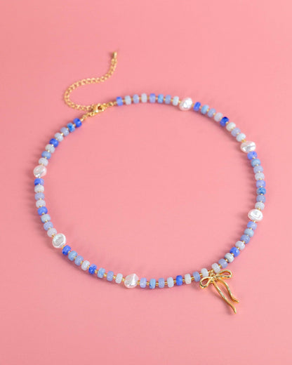 Pastel Crush Coquette Bead Pearl Necklace