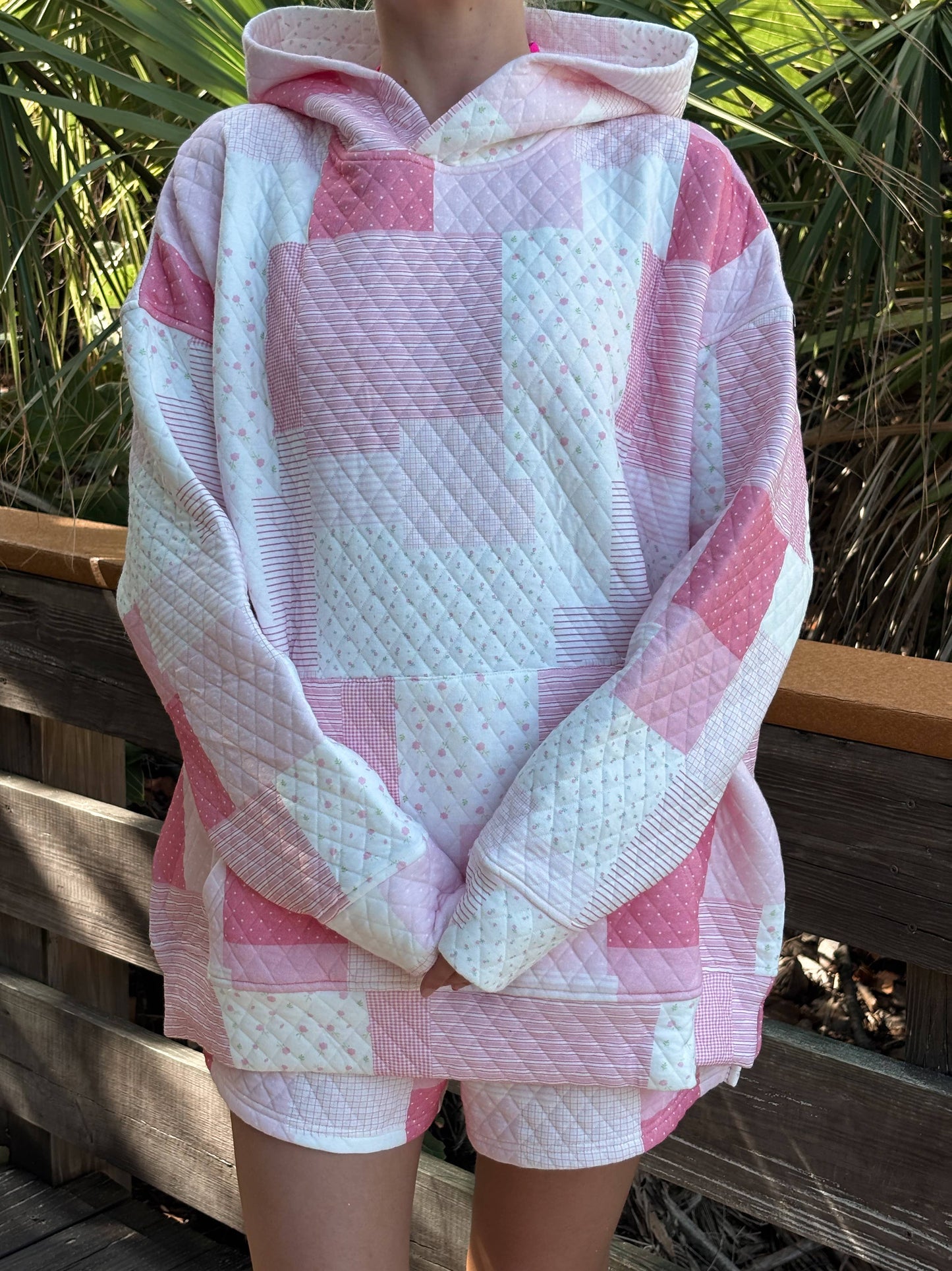 Margo Quilted Patchwork Hoodie