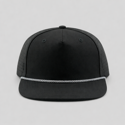 Youth Perforated Structured Black / Black-White Rope