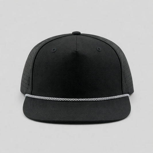 Youth Perforated Structured Black / Black-White Rope