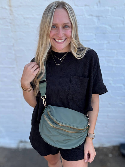 Nylon Double Zip Bag