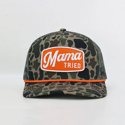 Mama Tried Camo Trucker Hat