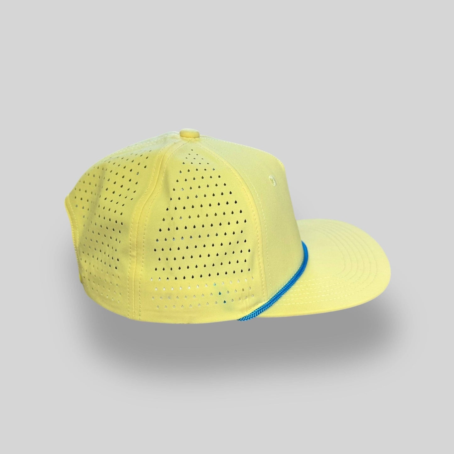 Perforated Structured Light Yellow / Cayenne Blue Rope