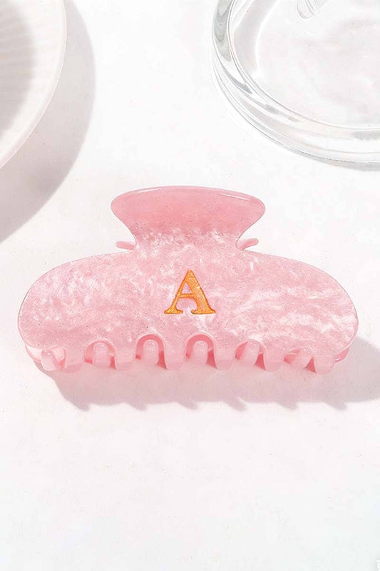 Elegant Monogram Hair Claw