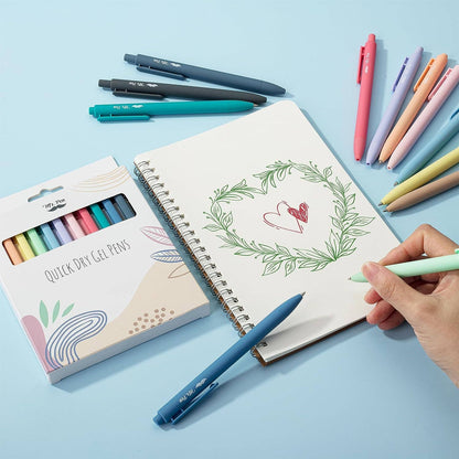 Mr. Pen 12-Pack Fast Dry Retractable Gel Pens