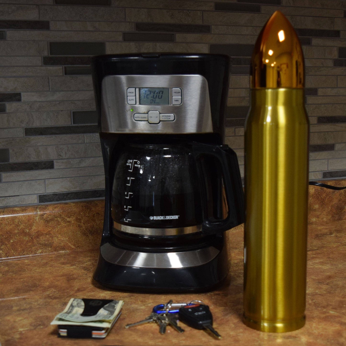 Vacuum Bottle-Rifle Cartidge