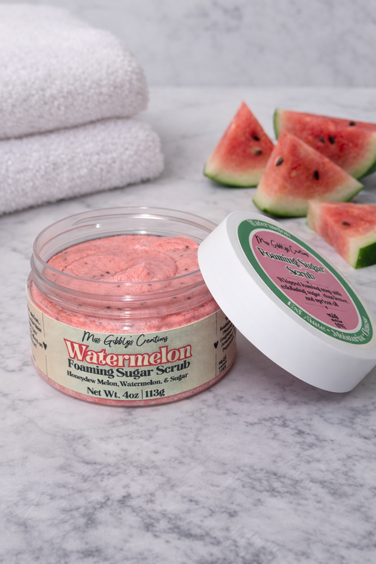 Watermelon- 4oz Foaming Sugar Scrub