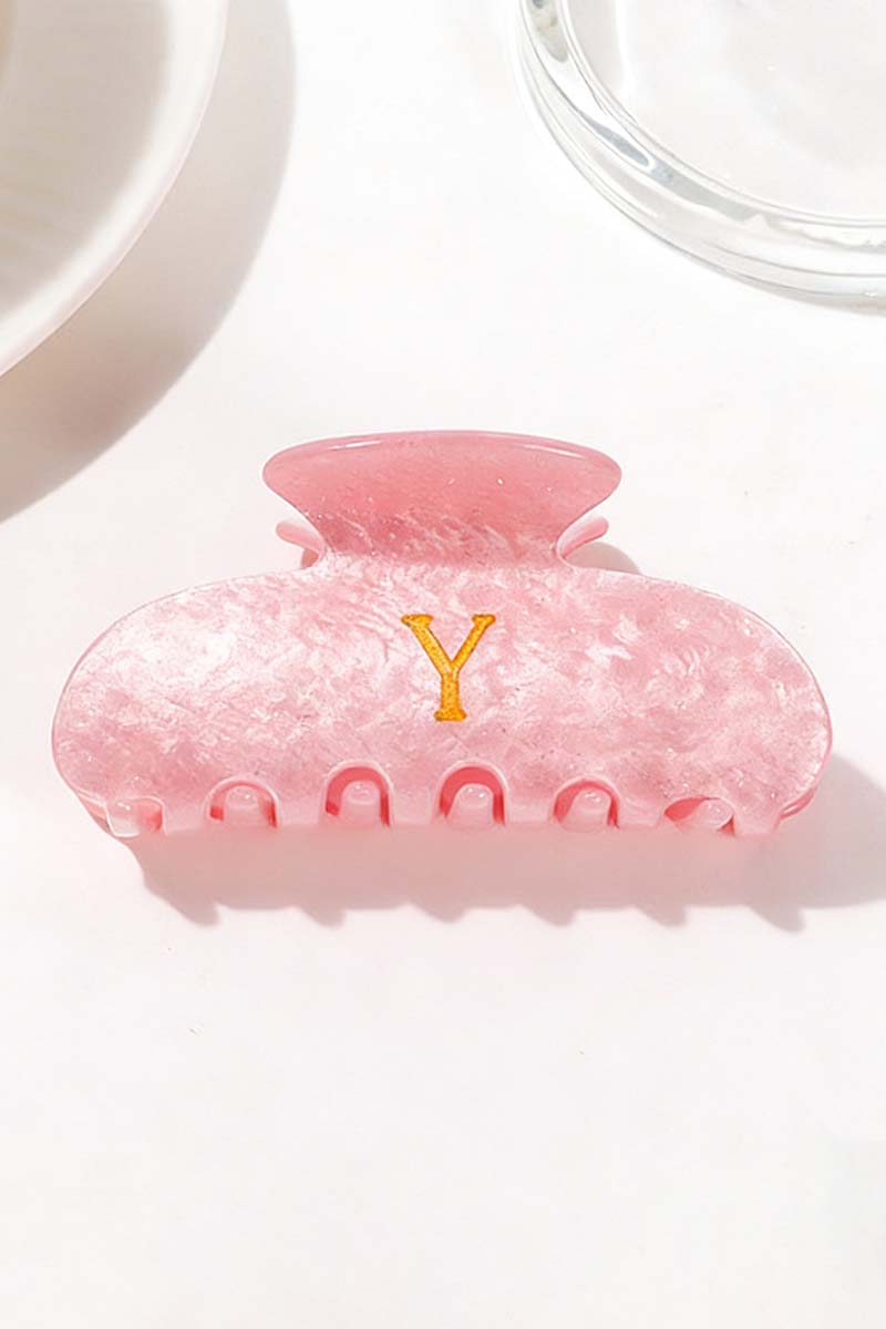 Elegant Monogram Hair Claw