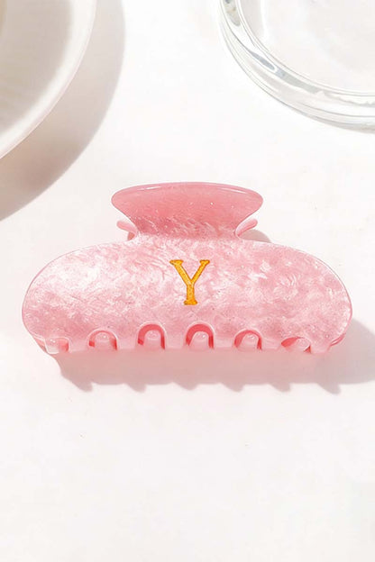 Elegant Monogram Hair Claw