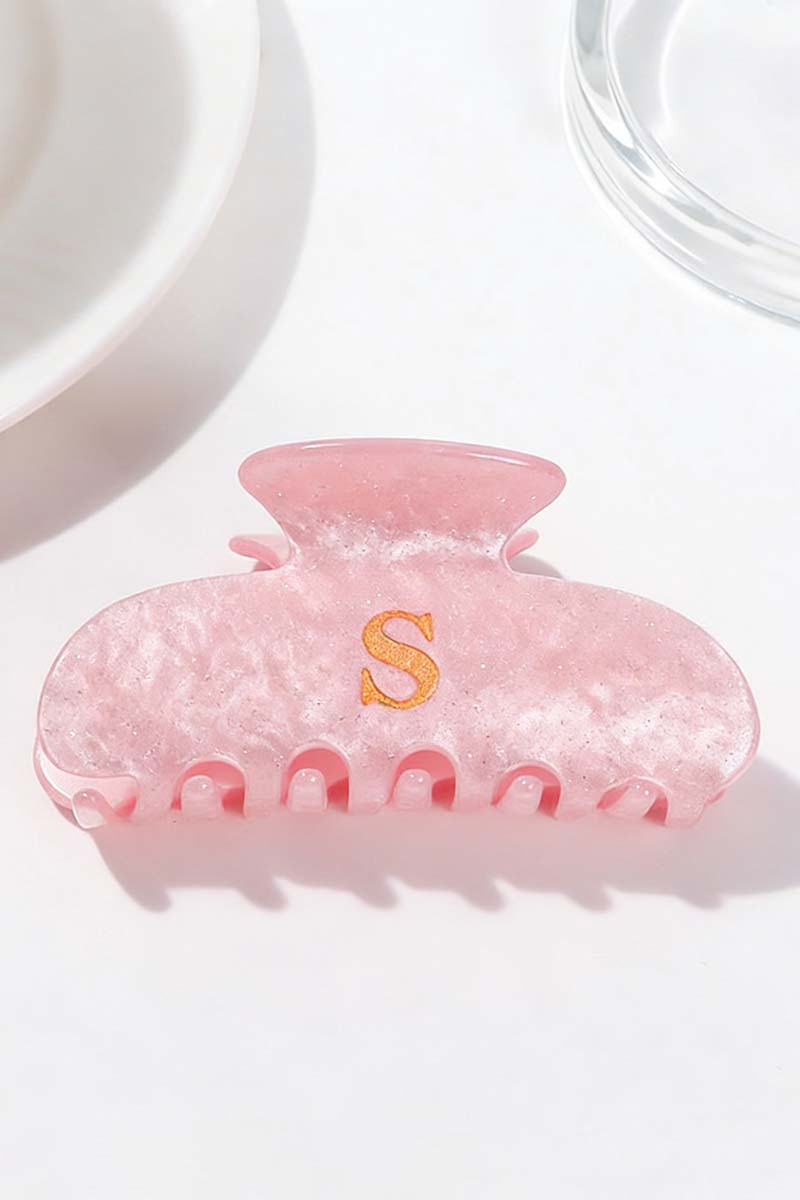 Elegant Monogram Hair Claw