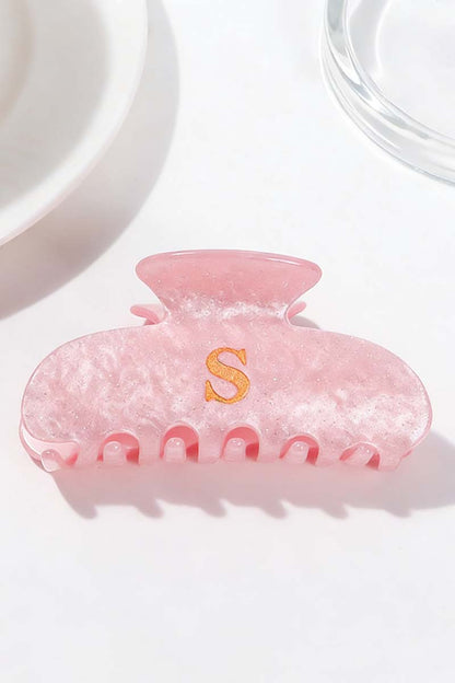 Elegant Monogram Hair Claw