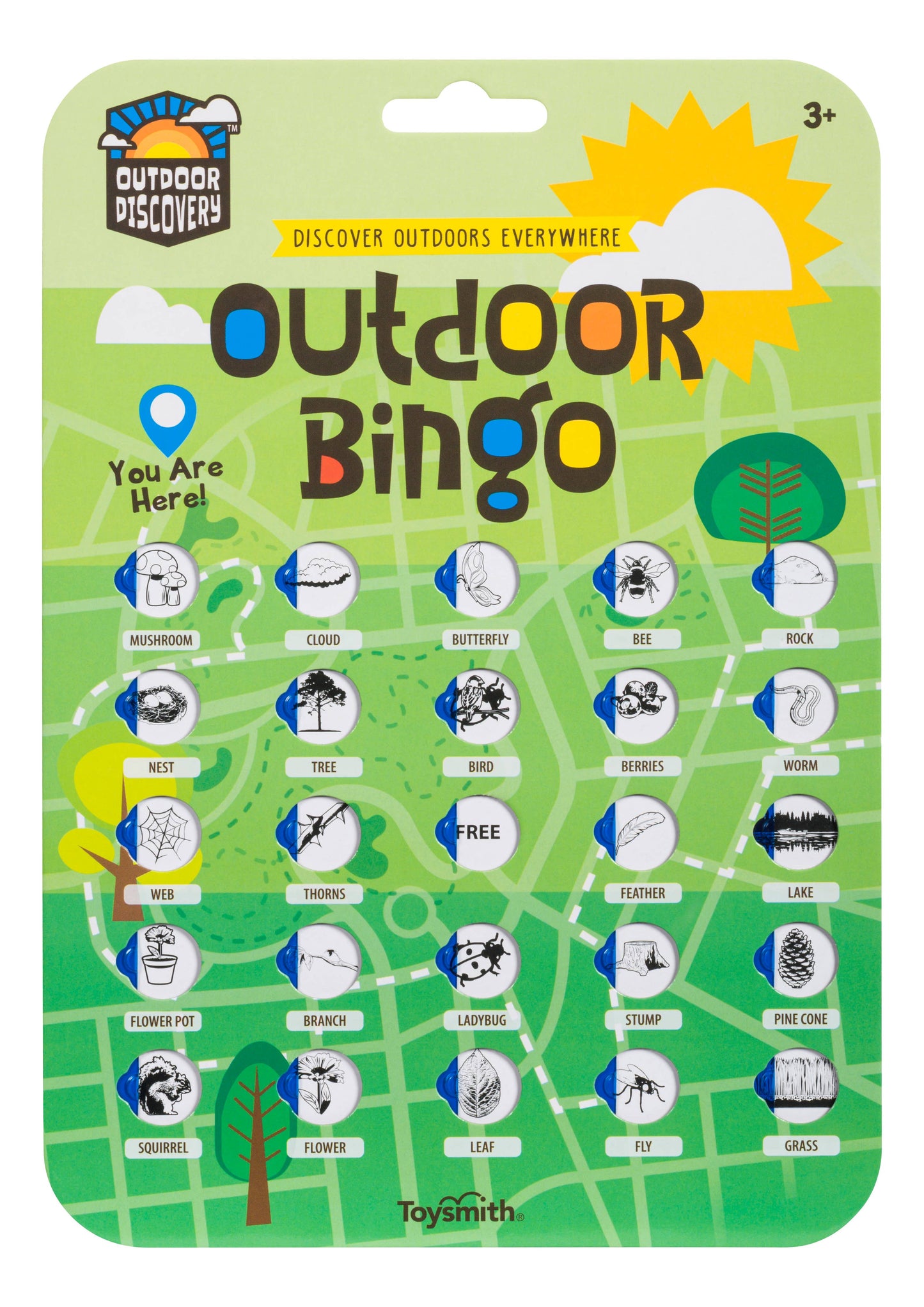 Outdoor Discovery Outdoor Bingo 4-Pack-Travel or Yard Game