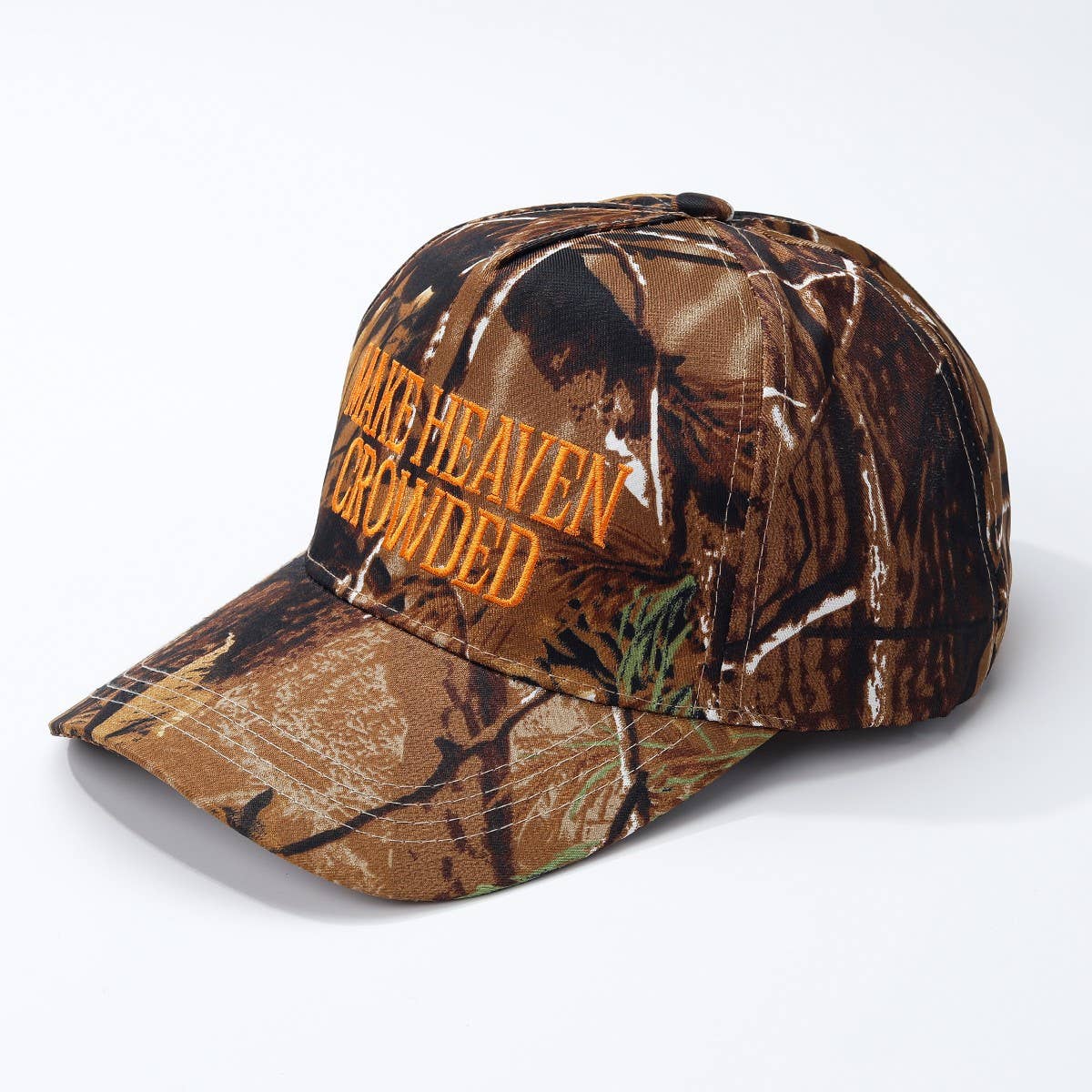 MAKE HEAVEN CROWDED BASEBALL CAP in RED