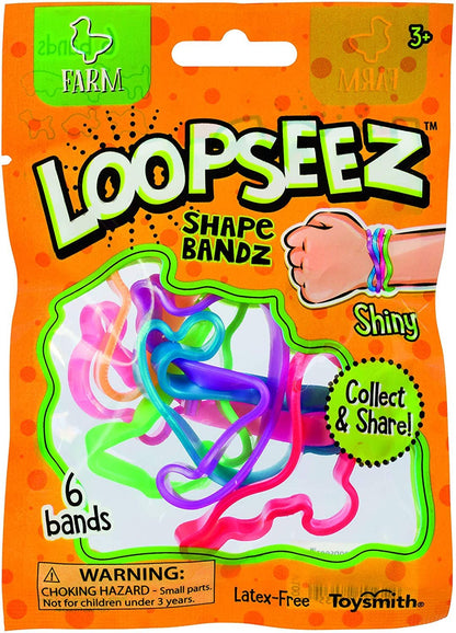 Loopseez Bands  Asst 2, Farm Animal/Transport/Dino Shapes