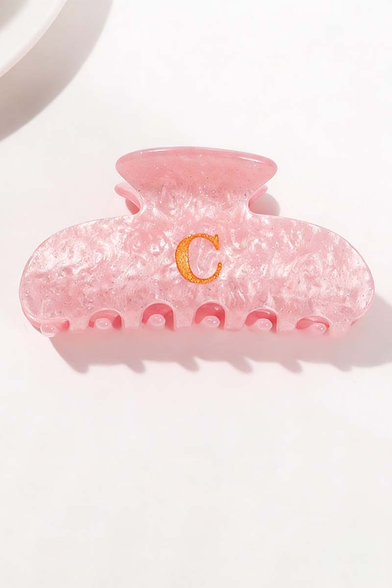 Elegant Monogram Hair Claw