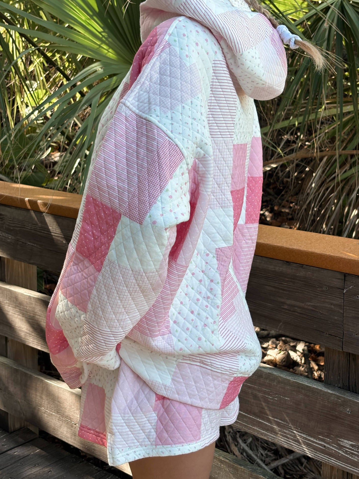 Margo Quilted Patchwork Hoodie