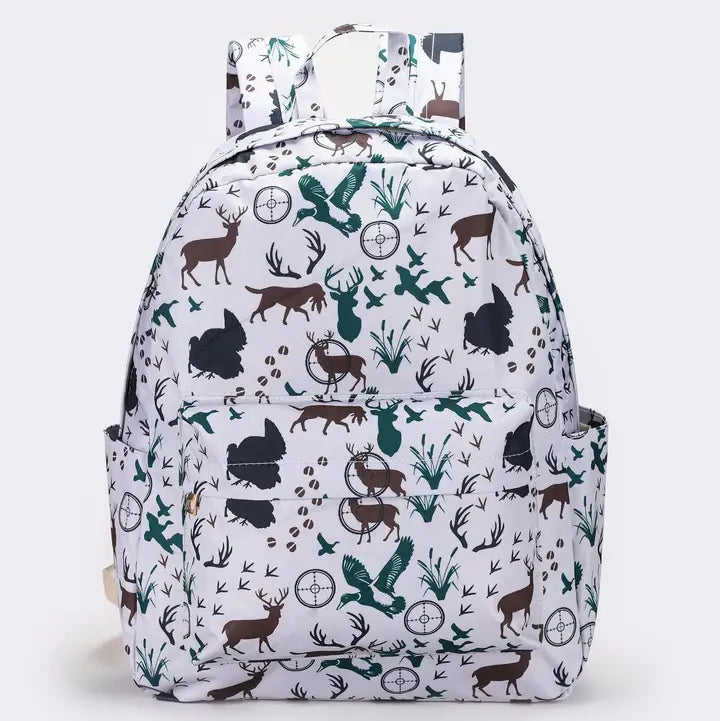 Gone Hunting Kids Canvas Backpack