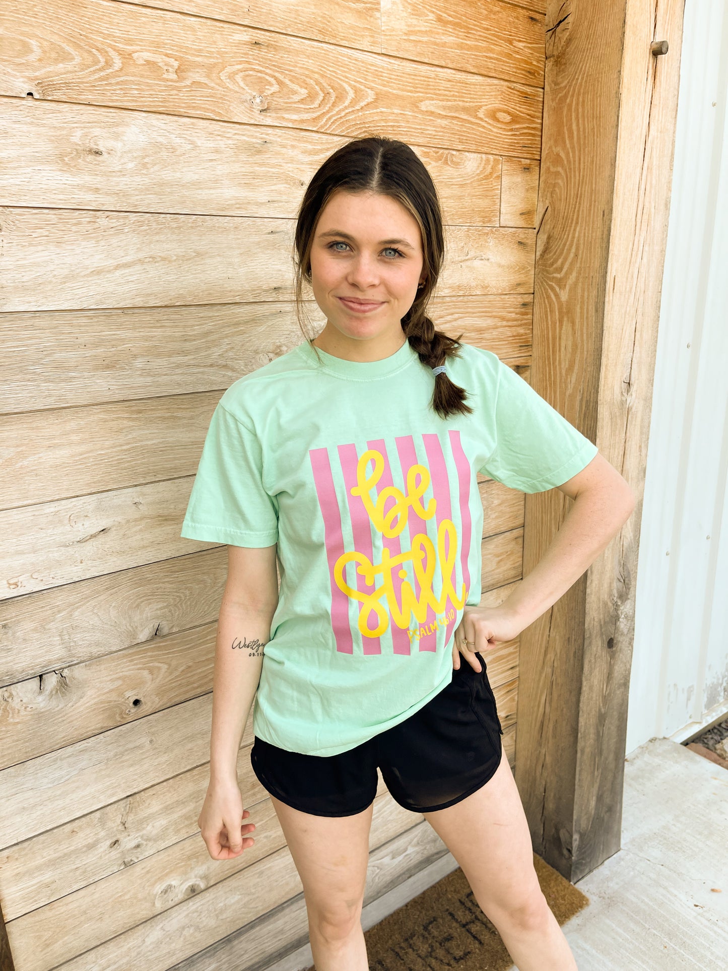 Be Still Christian Faith Adult Tee