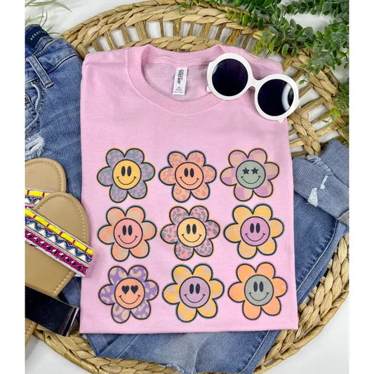 Colorful Smiley Tee