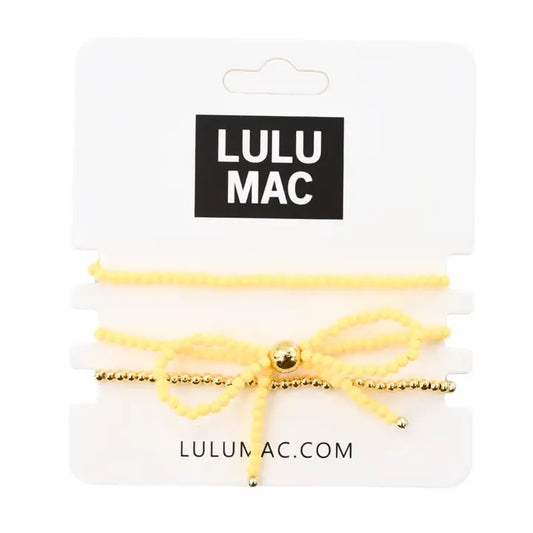Lulu Mac Beaded Bow Bracelet