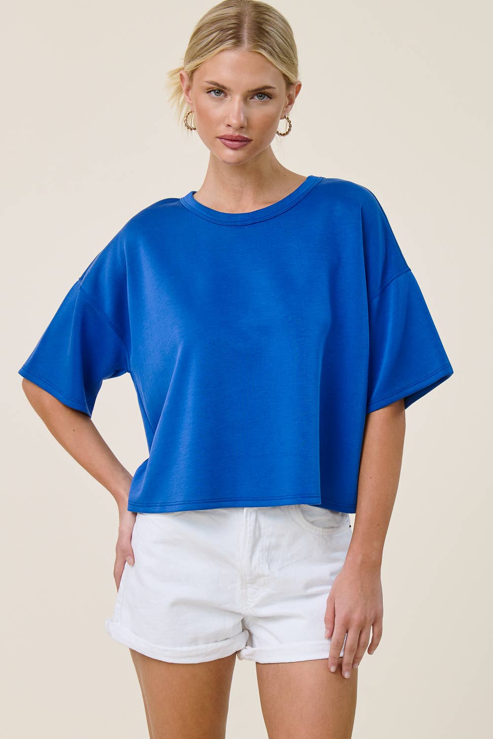 Boxy Short Sleeve Scuba Shirt