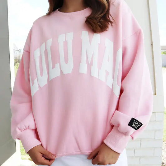 LULU MAC Puff Letter Sweatshirt