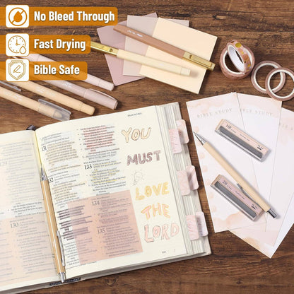 Golden Blush Bible Journaling Kit for Women