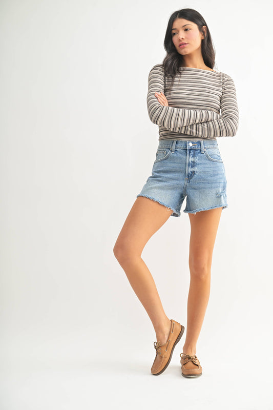 Comfort Stretch Fray Short