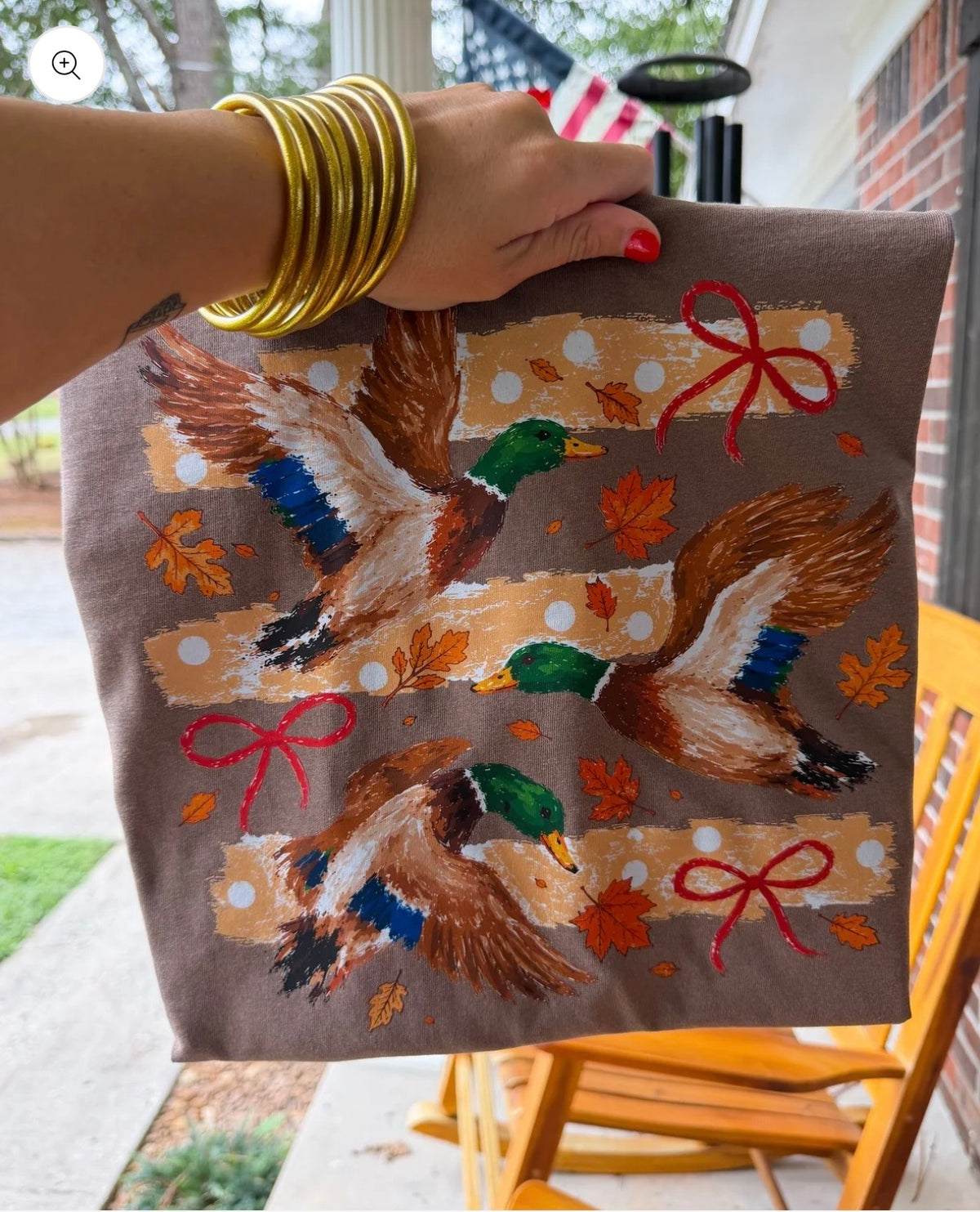 Fall Leaves Duck Tee