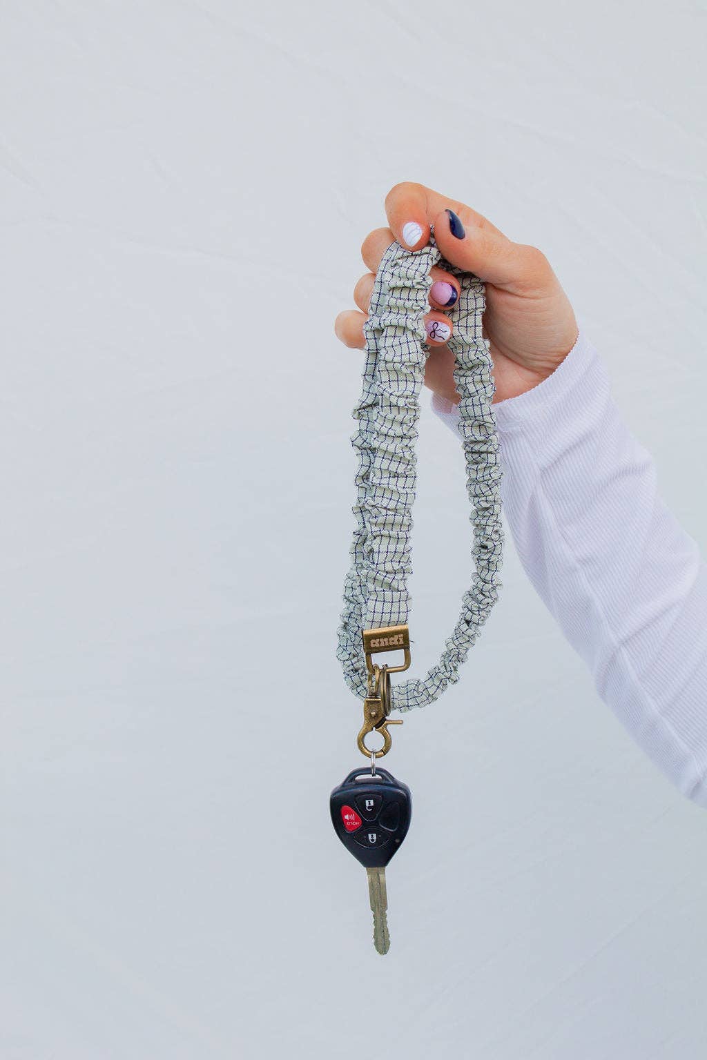 Pistachio Grid Lanyard