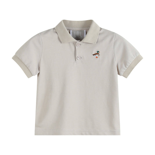 Light Brown Mallard Duck Golf Polo Shirt