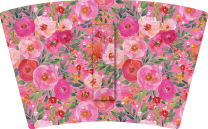 DARK PINK ENGLISH ROSES Tall Koozie