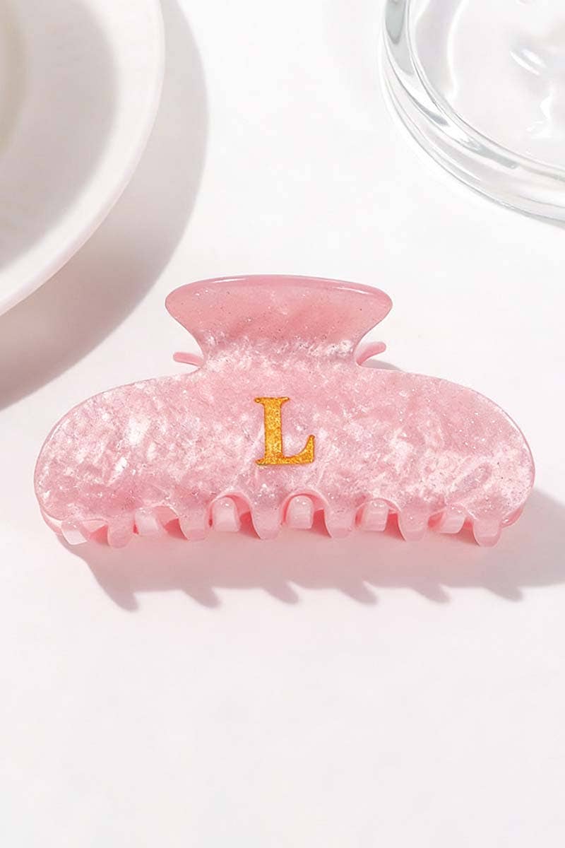 Elegant Monogram Hair Claw