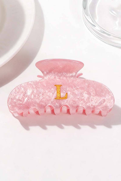 Elegant Monogram Hair Claw