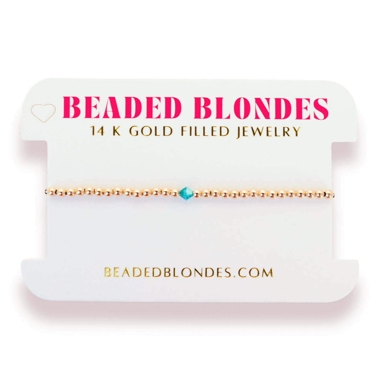 December: Blue Zircon Birthstone Swarovski Crystal Bracelet