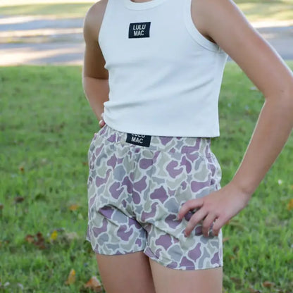 LULU MAC Youth Camo Shorts