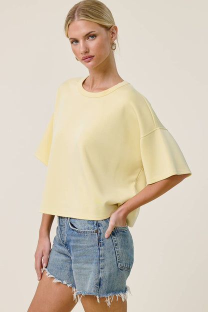 Boxy Short Sleeve Scuba Shirt