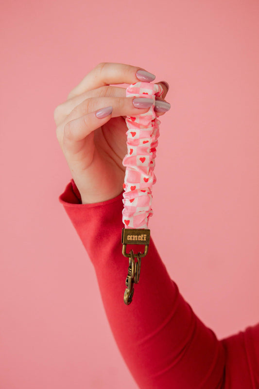 Heart Checked Keychain