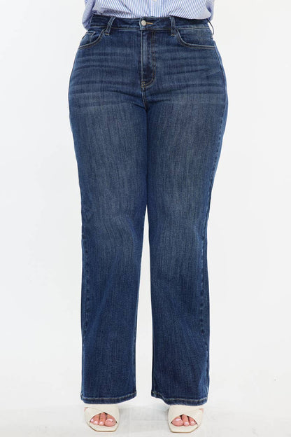PLUS HIGH RISE WIDE LEG Comfort Stretch Denim