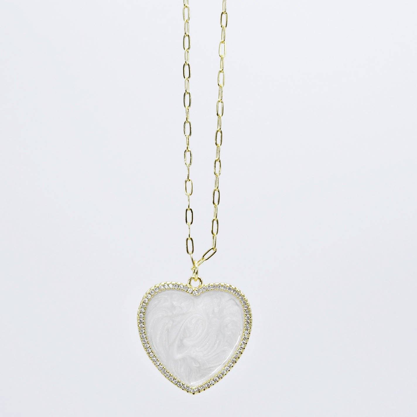Shimmering Heart Necklace F13