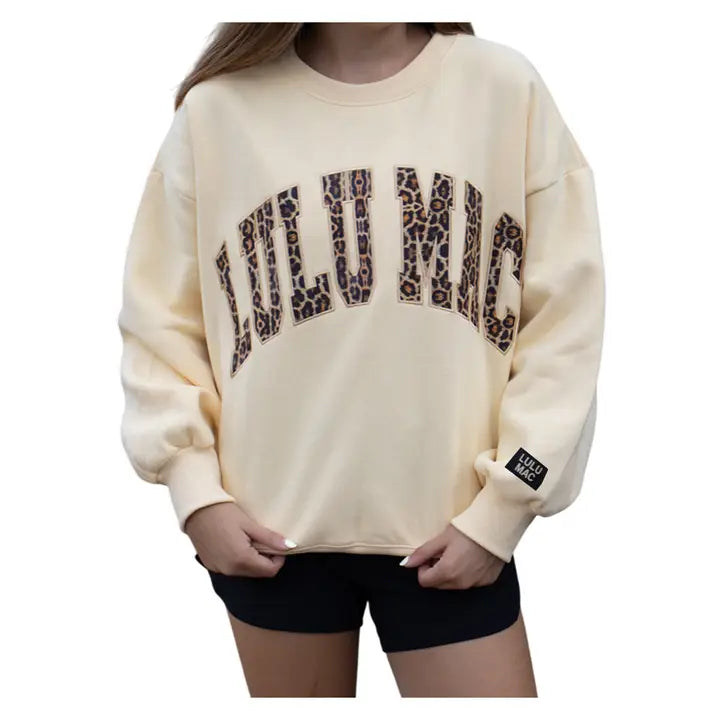 LULU MAC Leopard  Sweatshirt