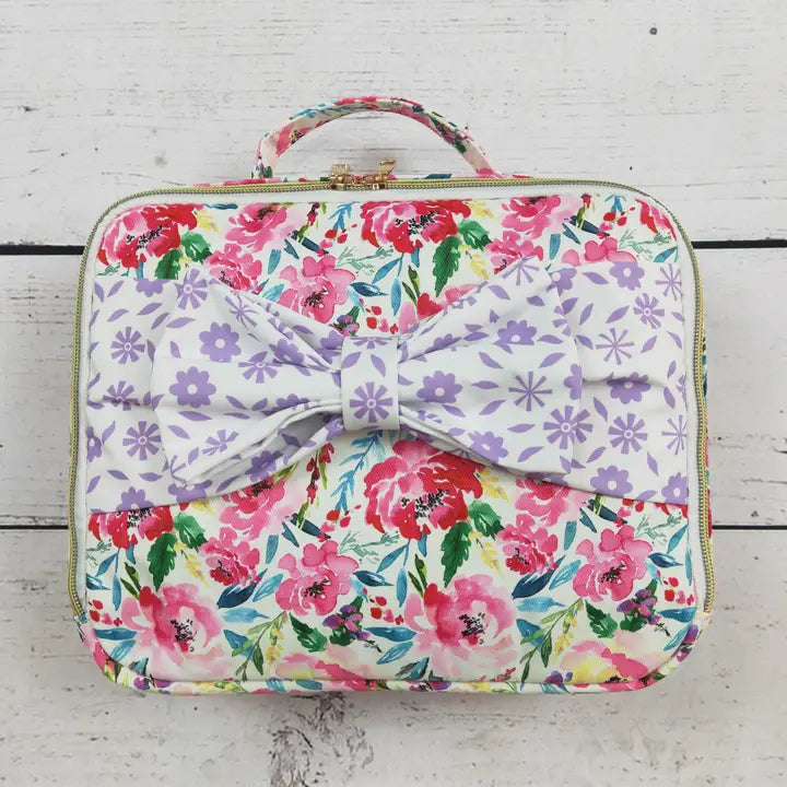 Flower Bow Cute Girls Lunch Boxes Bag