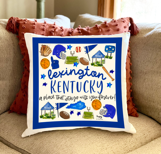 Lexington, KY Multi-Sport Double Sided Pillow