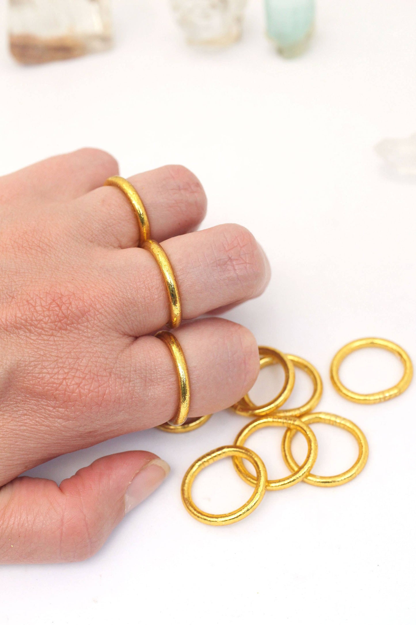 Thai Buddhist Temple Rings, Rush, Colorful Kumlai